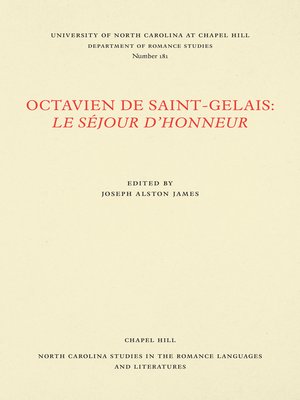 cover image of Octavien de Saint-Gelais